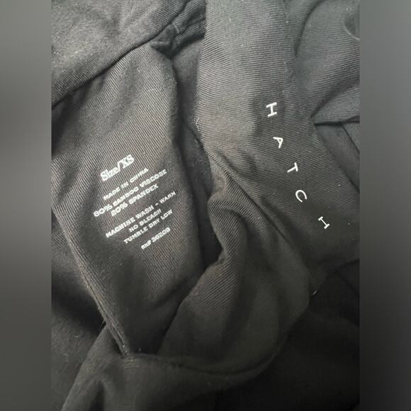 HATCH MATERNITY THE BODY HALTER DRESS BLACK MOCK NECK SIZE XS - Picture 5 of 6